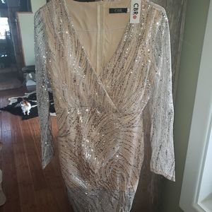 itter bling dress.  never worn.  size 8 to 10